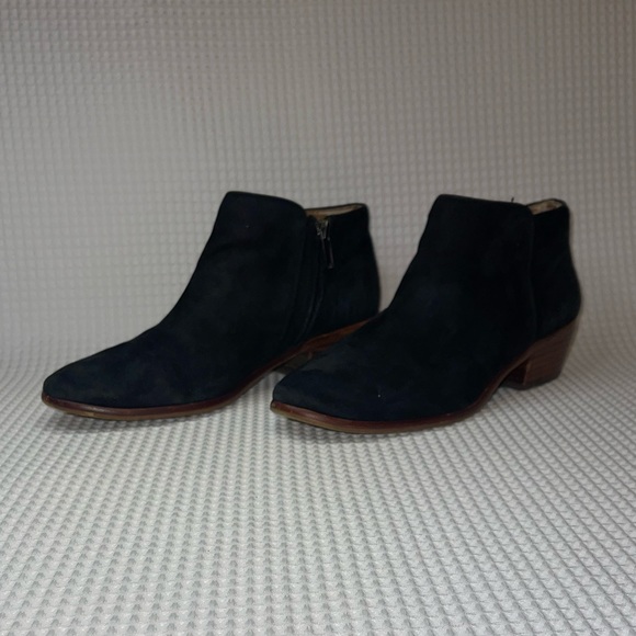 Sam Edelman Black Suede Ankle Boots - Picture 4 of 6